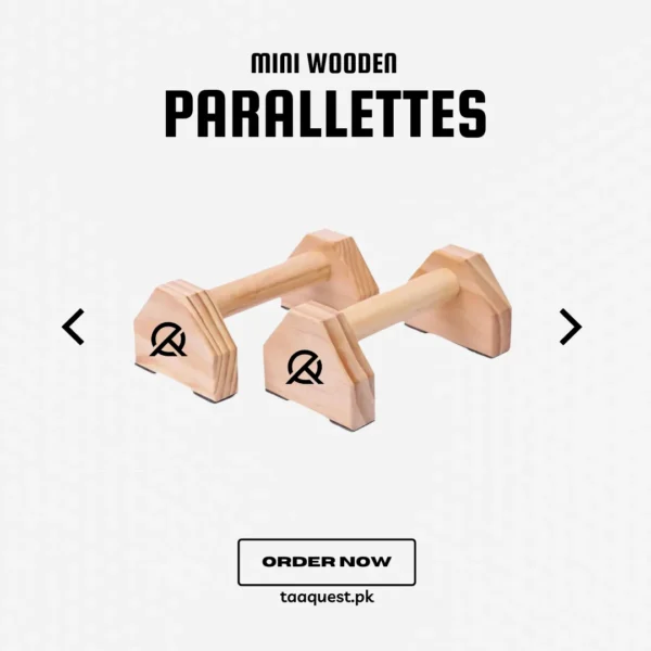 Mini Wooden Parallettes - taaquest.pk