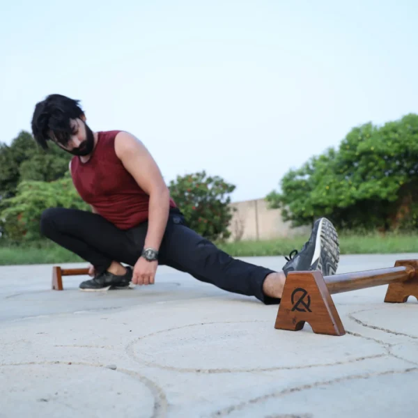 Multi-Purpose Fitness Parallettes with Durable Steel Construction