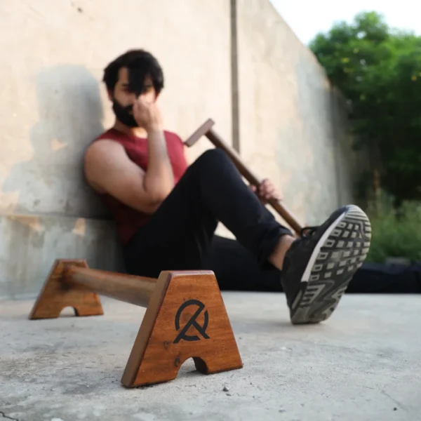 Multi-Purpose Fitness Parallettes with Durable Steel Construction